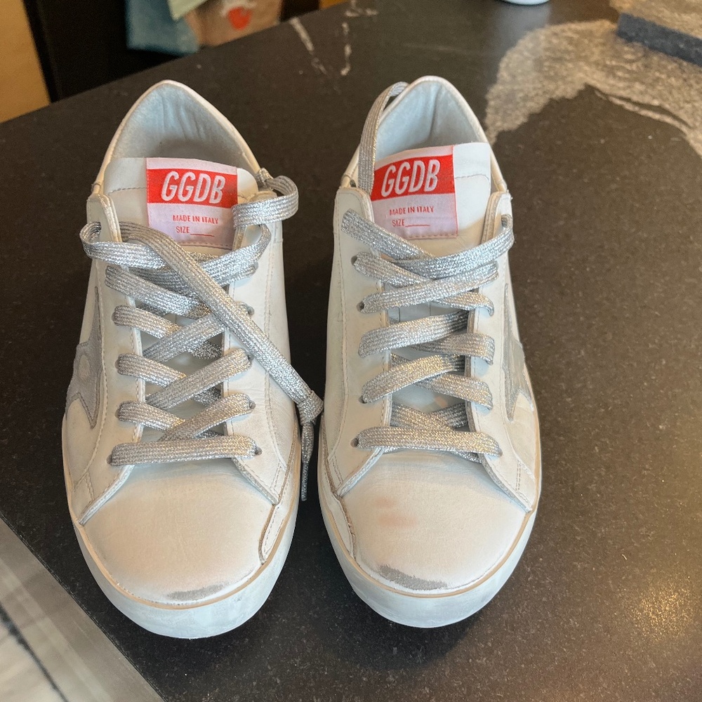 Golden Goose low-top leather sneakers